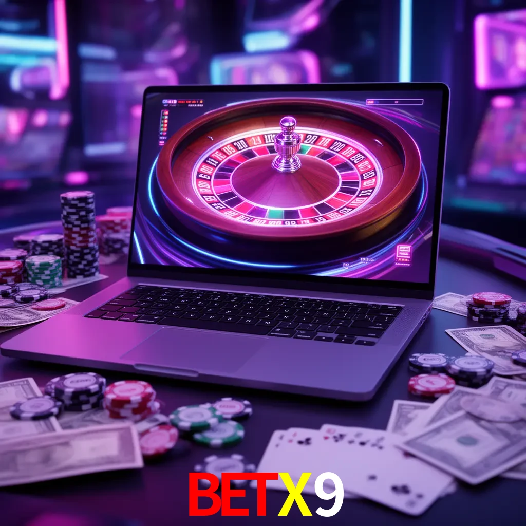 Centro móvil BETX9 con casino, cajero, bonos, app y acceso de cuenta para México